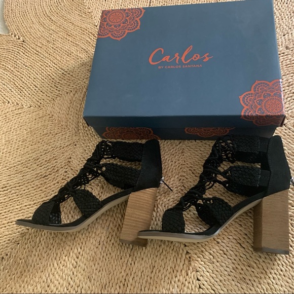 NWT Black Carlos Santana heels size 8 - Picture 5 of 9